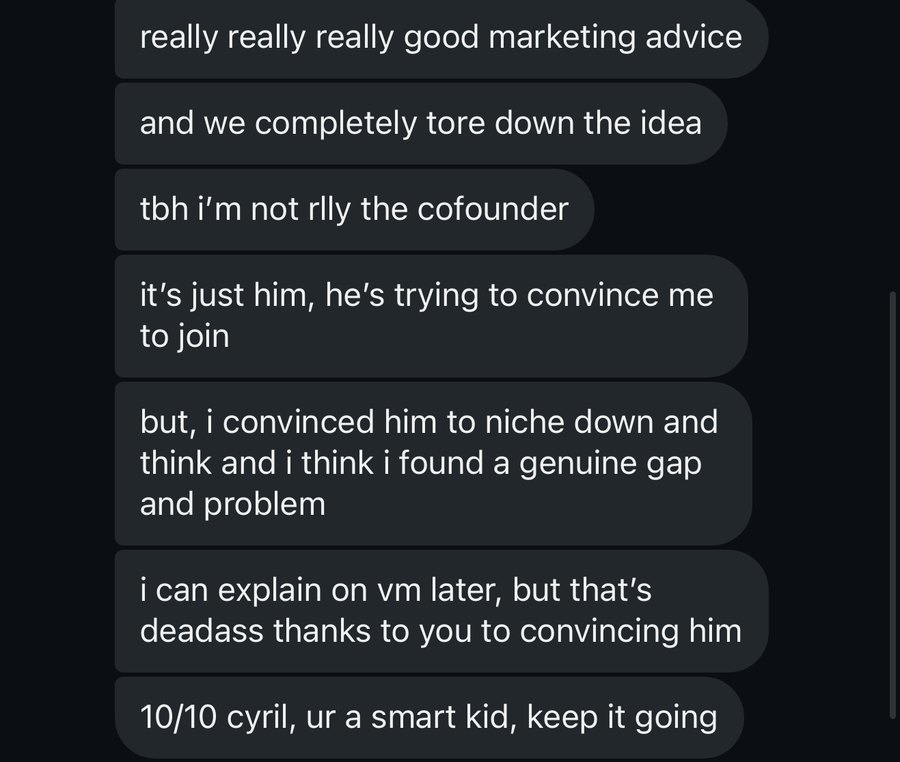 Startup founder after an idea teardown